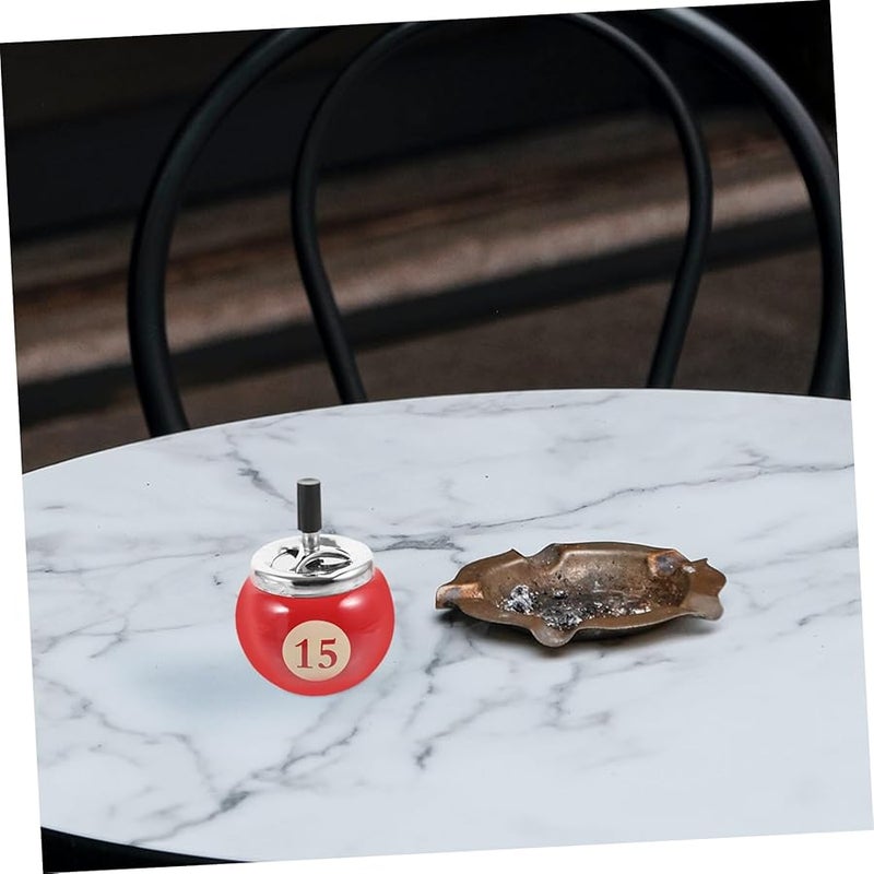 Rotating Automatic Smokeless Ashtray Metal Portable Wear Resistant For Home Office - Image 5